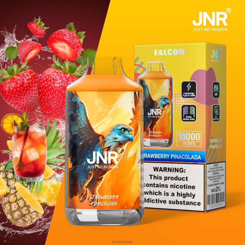 jnr falk jordbær pinacolada | JNR Vape Norge 84N02202