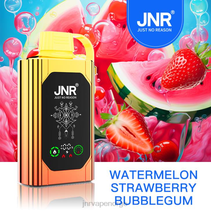 JNR SHISHA eske vannmelon jordbær bubblegum 4D2H86 | JNR Vape Shop