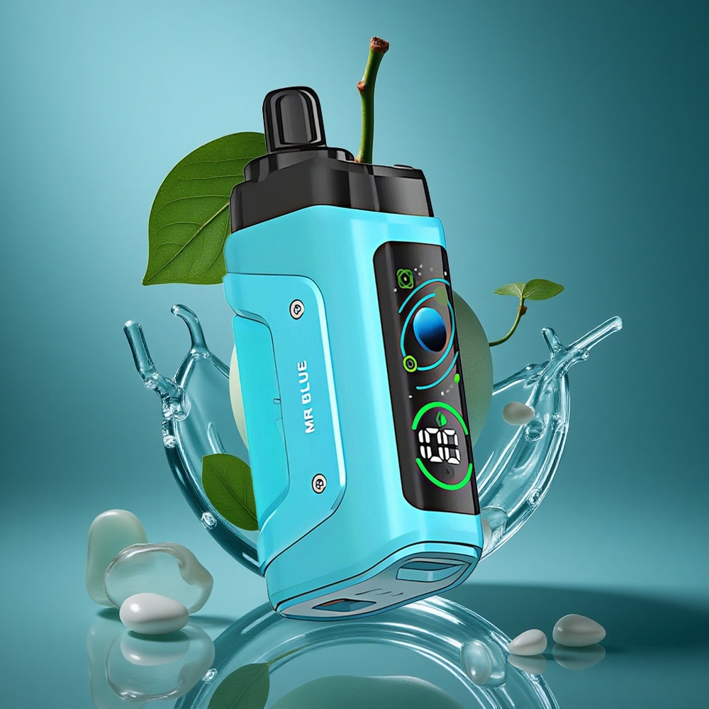 Razz Bar 45000 Puffs Engangs Vape Herr Blå Justerbar Luftstrøm 650 Mah Batteri wholesale Norway