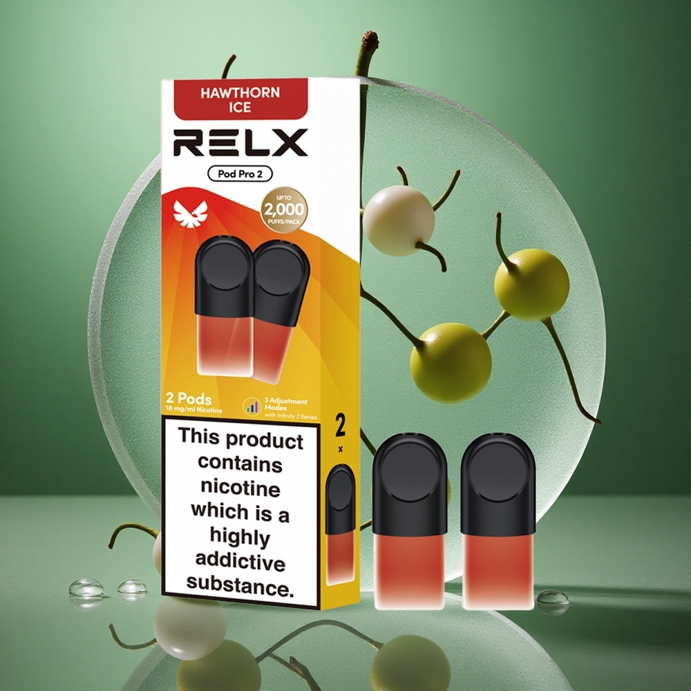RELX Pod Pro 2 600 Puffs Hawtorn Is Vape Kapasitet: 1.9ml wholesale Norway