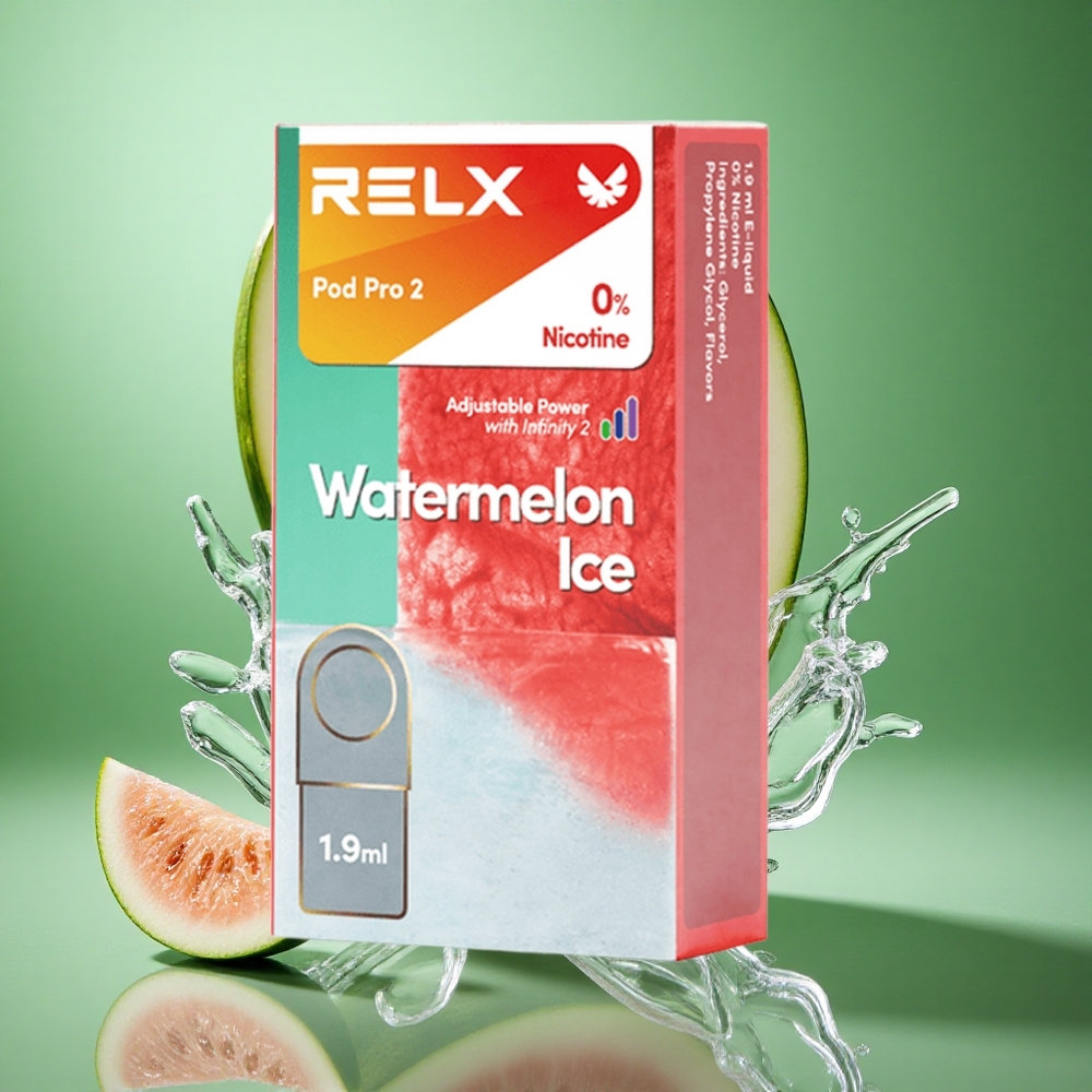 RELX Pod Pro 2 600 Puffs Vannmelon Is 0% nikotin 1.9ml wholesale Norway